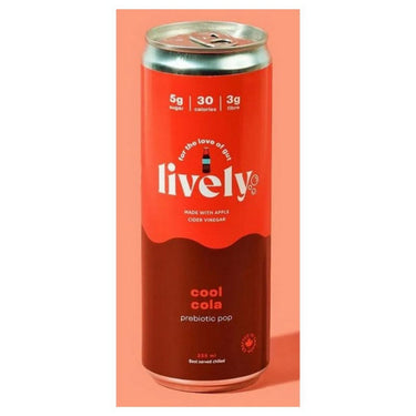 Prebiotic Pop WithApple Cider Vinegar Cool Cola 355 Ml (Case Of 12) by Lively up Your Breath