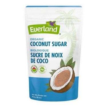 Organic Coconut Sugar Unrefined 454 Grams (Case Of 12) by Everland