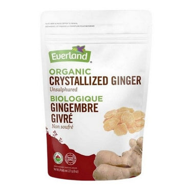 Organic Crystallized Ginger Slices 227 Grams (Case Of 12) by Everland