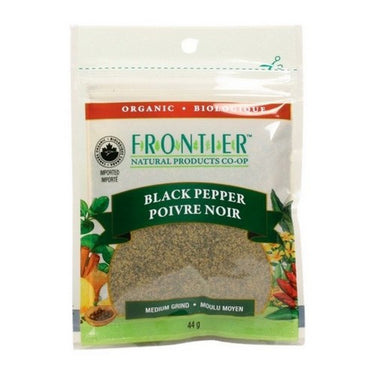 Organic Pepper Black Medium Grind 44 Grams (Case Of 6) by Frontier Co-op