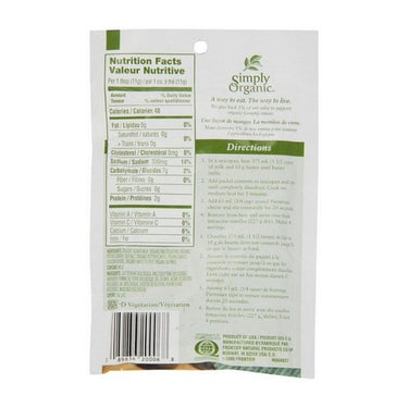 Organic Seasoning Mix Italian Sauce Alfredo 42 Grams (Case Of 12) by Simply Organic