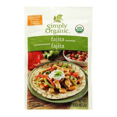 Organic Seasoning Mix Fajita 28 Grams (Case Of 12) by Simply Organic