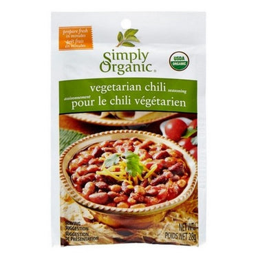 Organic Seasoning Mix Chili Veggie 28 Grams (Case Of 12) by Simply Organic