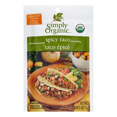 Organic Seasoning Mix Spicy Taco 32 Grams (Case Of 12) by Simply Organic