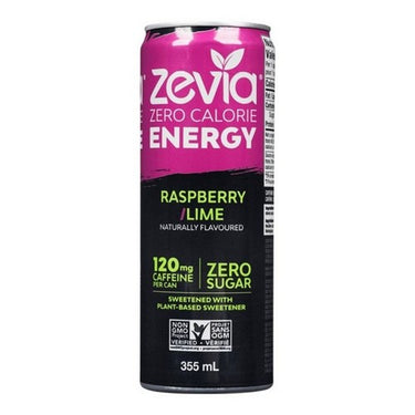 Energy Raspberry Lime Zero Sugar Stevia Sweetened 355 Ml (Case Of 12) by Zevia