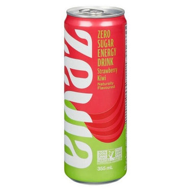 Energy Strawberry Kiwi Zero Sugar Stevia Sweetened 355 Ml (Case Of 12) by Zevia