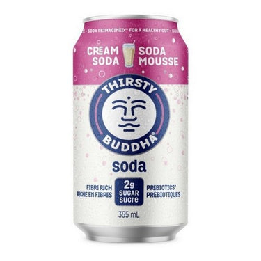 Soda With Prebiotics & Fibre Cream Soda 355 Ml (Case Of 12) by Thirsty Buddha