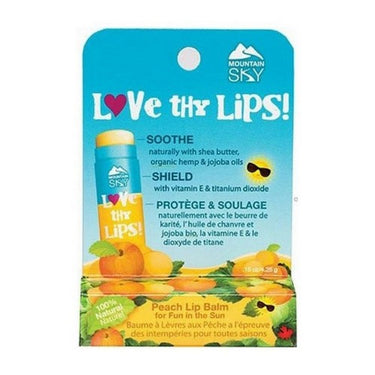 Love Thy Lips Peach Balm 21 X 4.25 Grams by Mountain Sky Soaps