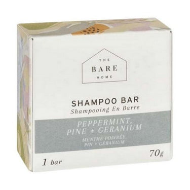 Shampoo Bar Peppermint Pine & Geranium 70 Grams by The Bare Home