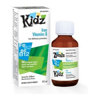 Kidz Iron Vitamins B Liquid 125 Ml by Kidz