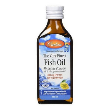 Carlson, Fish Oil Liquid Lemon, 200 Ml