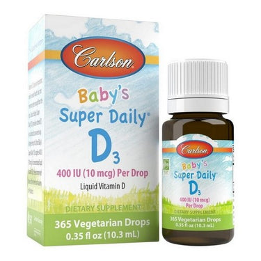 Carlson, Baby's Super Daily D3 Liquid Unflavoured, 10.3 Ml
