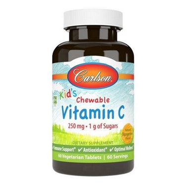 Carlson, Kid's Vitamin C Gummies Orange, 60 Count