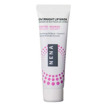 Overnight Lip Mask Nourishing Oil Blend & Vitamin E 15 Grams by NENA Glacial Skincare