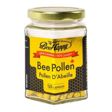 Bee Pollen Capsules 120 Count by Bee Happy