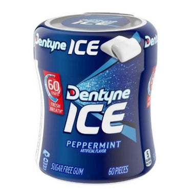 Ice Sugar Free Peppermint Gum 60 Count (Case Of 6) by Dentyne Ice