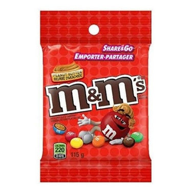 Peanut Butter Milk Chocolate Candies 115 Grams (Case Of 24) by M&M