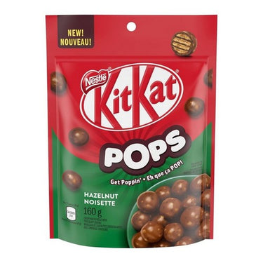 Crispy Wafer Pieces With Hazlenut Chocolate Coating Pops 160 Grams (Case Of 12) by Kit Kat