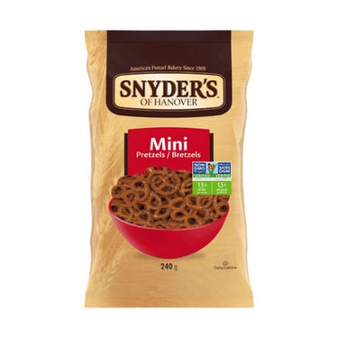 Mini Pretzels 240 Grams by Snyders Of Hanover