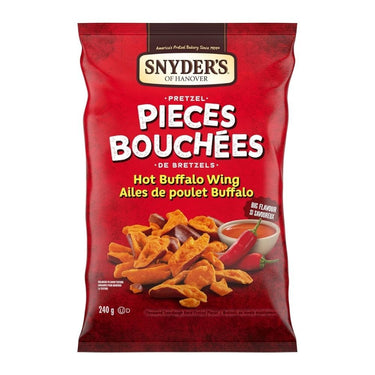 Hot Buffalo Wing Pretzel Pieces 240 Grams by Snyders Of Hanover
