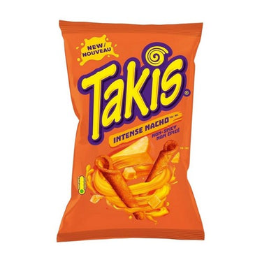 Intense Nacho Non Spicy Rolled Tortilla Chips 80 Grams by Takis (Barcel USA)