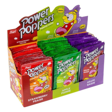 Assorted Power Poppers Candies 48 Count (Case Of 48) by Regal Life