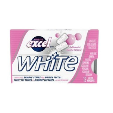 Excel White Bubblemint Flavoured Sugar-Free Gum 12 Count (Case Of 12) by Excel Gum