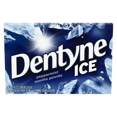 Ice Peppermint Flavoured Sugar Free Gum 12 Count (Case Of 12) by Dentyne Ice