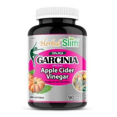 Garcinia Plus Apple Cider Vinegar 90 VegCaps by Herbal Slim