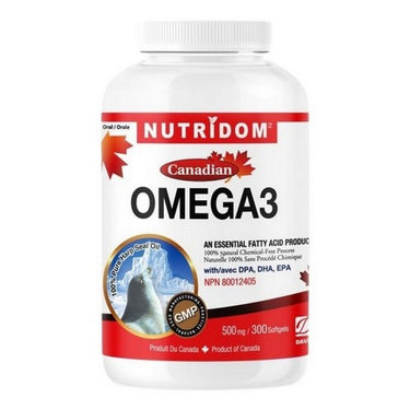 Nutridom, Omega 3 Seal, 500 Mg, 300 Softgels