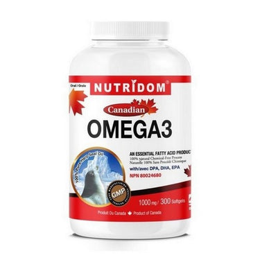 Omega 3 Seal Family size 300 Softgels by Nutridom