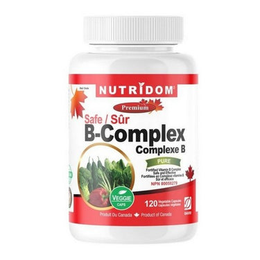 Vitamin Safe B-Complex 120 VegCaps by Nutridom