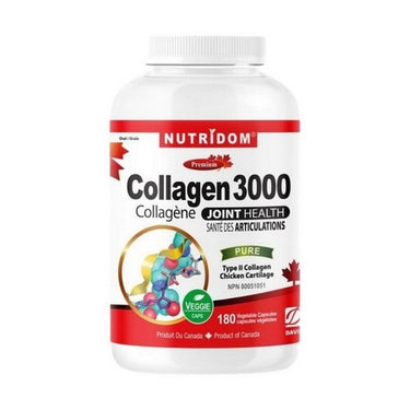 Collagen 3000 Chicken 180 VegCaps by Nutridom