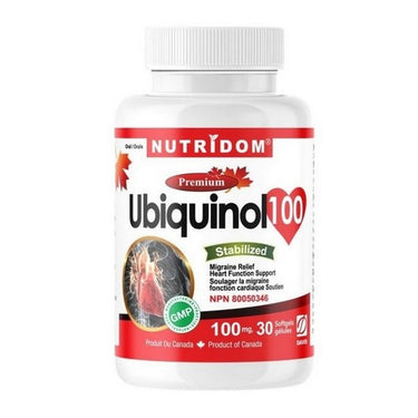 Ubiquinol 100 30 Softgels by Nutridom