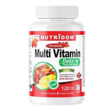 Multi-Vitamin Daily 120 Tablets by Nutridom