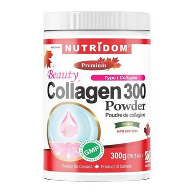 Beauty Collagen Powder Bovine 300 Grams by Nutridom