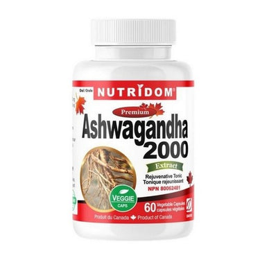 Ashwagandha 2000 Extract 60 VegCaps by Nutridom