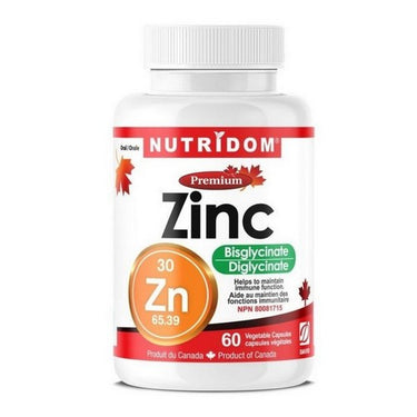 Zinc Bisglycinate 60 VegCaps by Nutridom