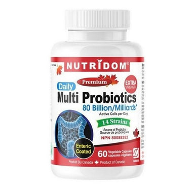 Multi Probiotics 80B 60 VegCaps by Nutridom