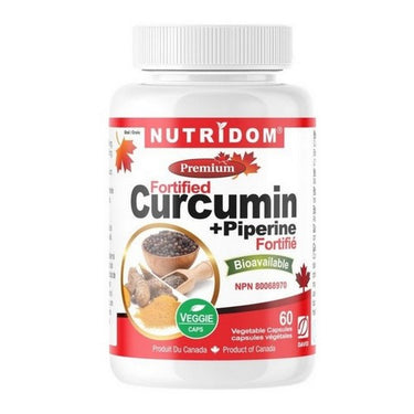Curcumin Plus Piperine 60 VegCaps by Nutridom