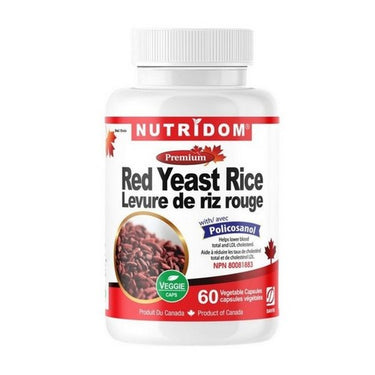 Red Yeast Rice & Policosanol 60 VegCaps by Nutridom