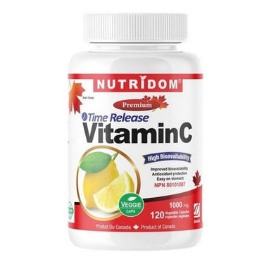 Vitamin C -Time Release 120 VegCaps by Nutridom