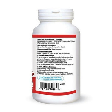 Bromelain 2,400GDU 120 VegCaps by Nutridom