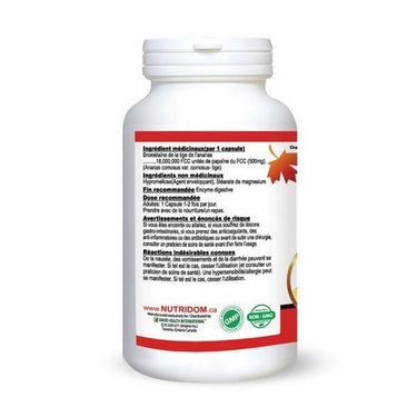 Bromelain 2,400GDU 120 VegCaps by Nutridom
