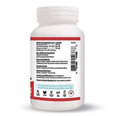 Bacopa 10X 60 VegCaps by Nutridom