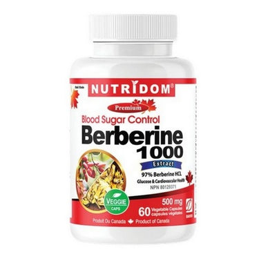 Berberine 1000 Extract 60 VegCaps by Nutridom