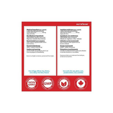 Nutridom, Alpha GPC Ultra High Purity, 90 VegCaps