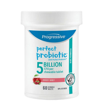 Progressive, Progressive Perfect Probiotic Kids Chewable 5B, 60 Count