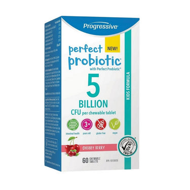 Progressive, Progressive Perfect Probiotic Kids Chewable 5B, 60 Count