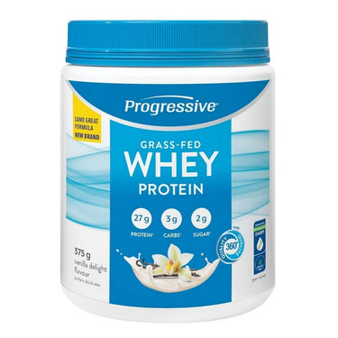 Progressive, Grass Fed Whey Protein Vanilla, 375 Grams